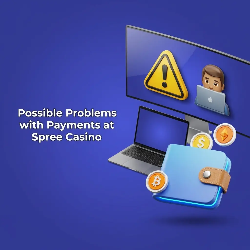 Common payment issues at Spree Casino including declined deposits, Apple Pay errors, missing coins, delayed redemptions, and KYC rejections
