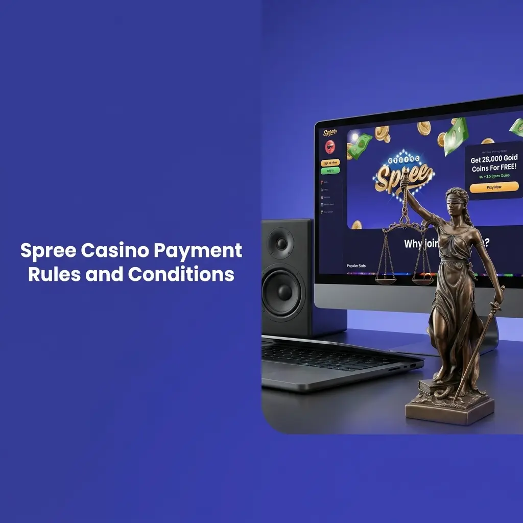Spree Casino payment rules covering KYC verification, SC redemption threshold, bonus expiry, and transaction monitoring policies